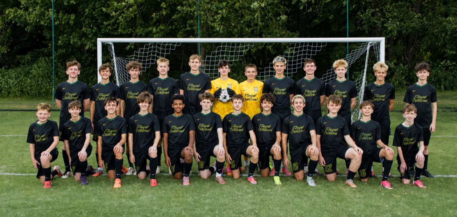 Floyd Central junior varsity boys soccer team photo